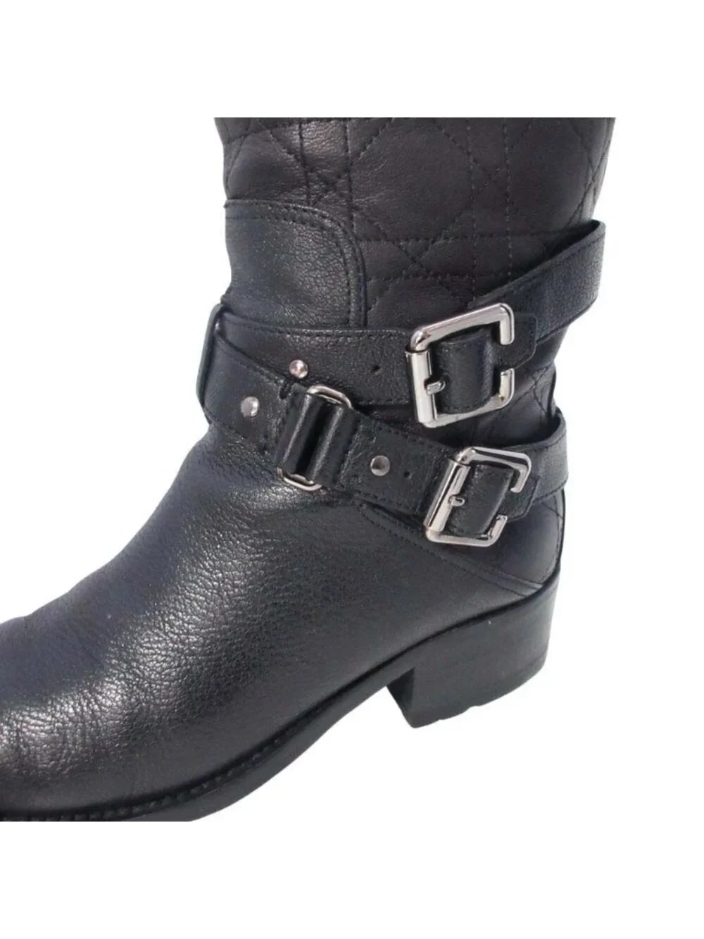 Dior Biker Cannage Low Boot Boots Black - Picture 8 of 15